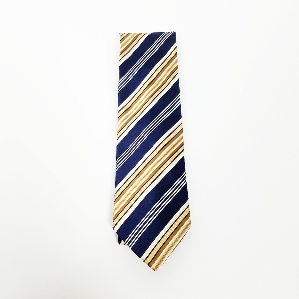 Ermenegildo zegna blue and yellow straiped tie